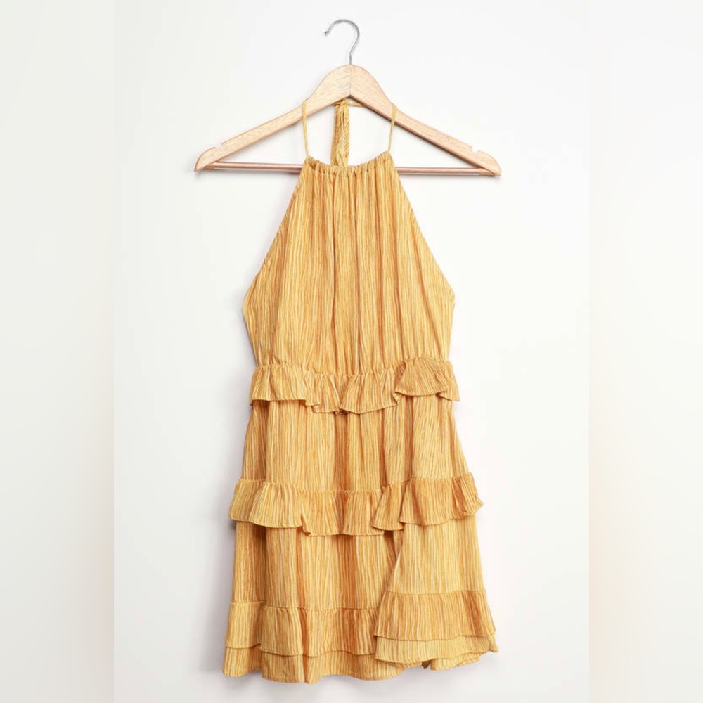 Lulu’s Downright Darling Ruffled Mini Dress